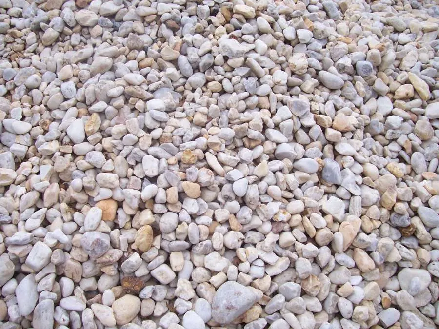 A pile of gravel with many different colors.