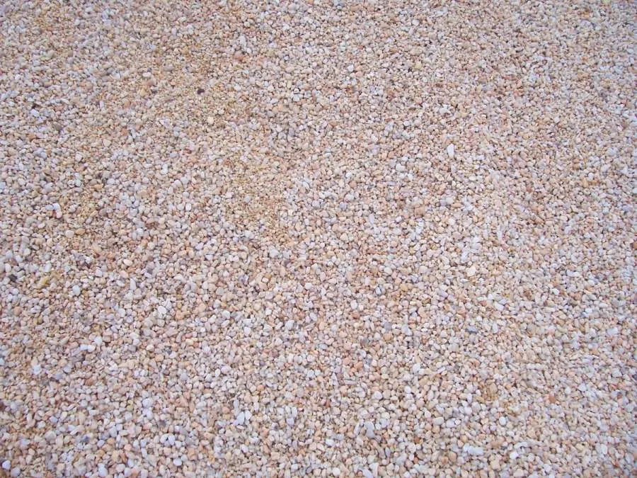 A close up of the sand on the ground