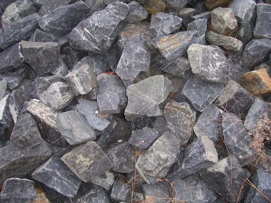 A pile of rocks that are very large and shiny.